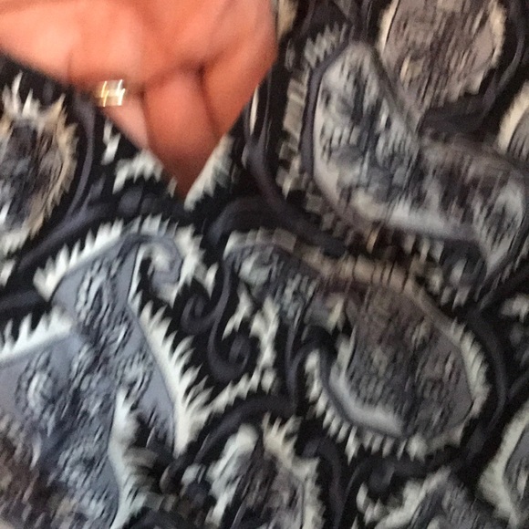 nanette lepore sz 2 cross over check silk top - Picture 2 of 3